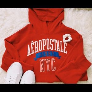 Red Aeropostale Pullover Hoodie